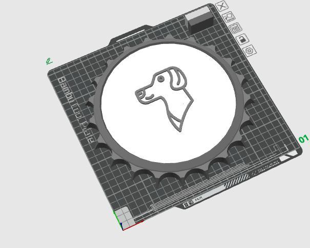 Dog capsule original wall decoration XXL