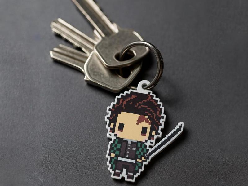 Demon Slayer - Tanjiro - Pixel Art Logo