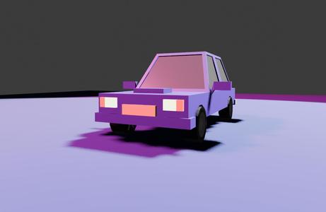 Low poly Car model cool