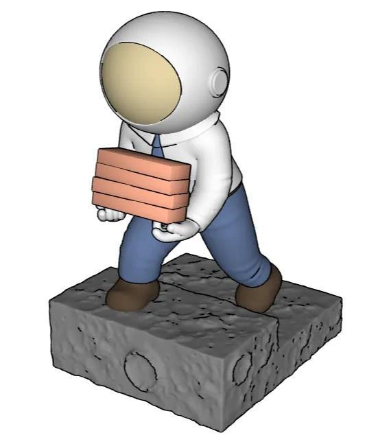 Astronaut Brick
