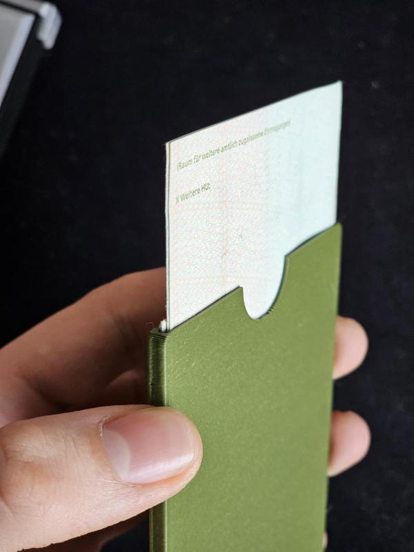 Fahrzeugschein Hülle / vehicle registration case wallet / Zulassungsbescheinigung