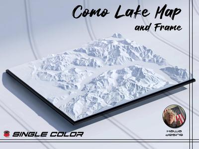 Como Lake Topographic Map (Itay)