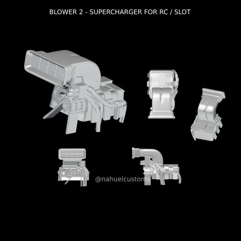 BLOWER 2 - SUPERCHARGER FOR RC / SLOT