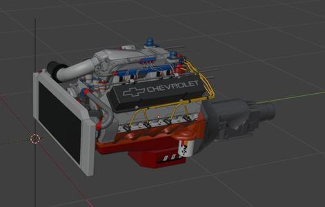 Nitrous engine for scale models