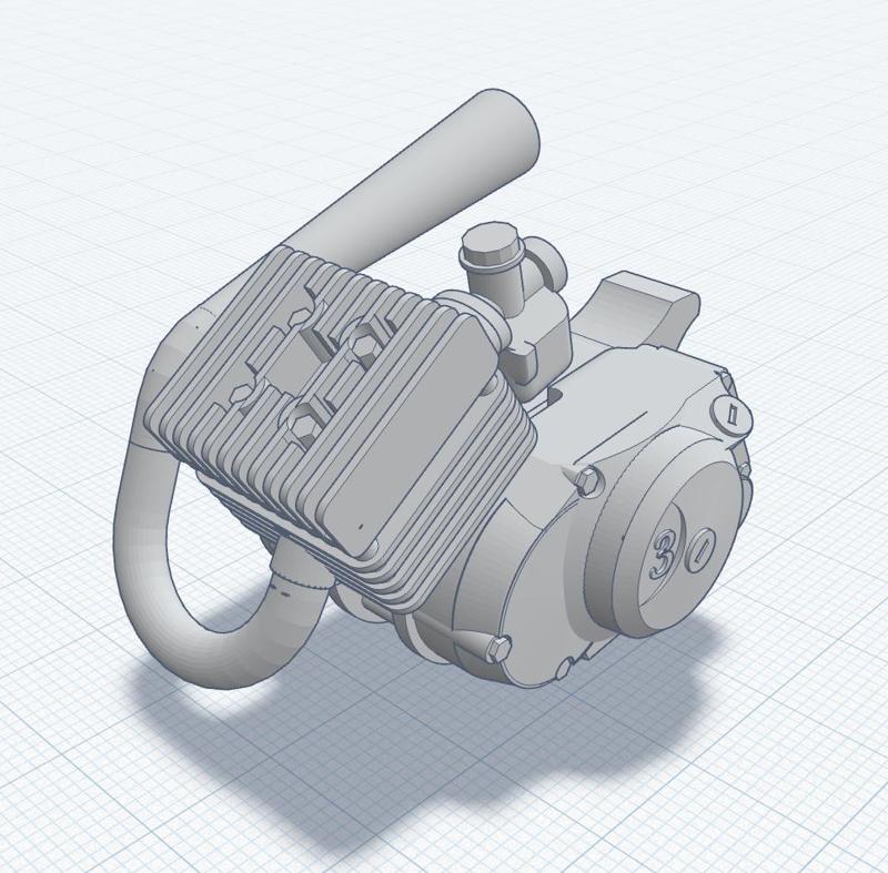 1/10 (I think) Simson S51 Sport engine