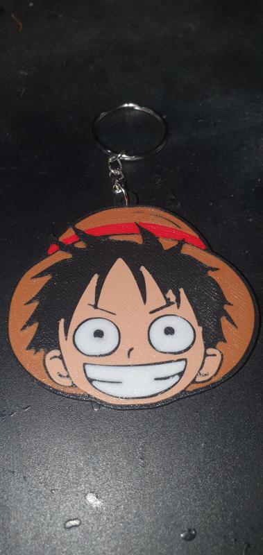 One Piece Luffy Multicolor Key Chain