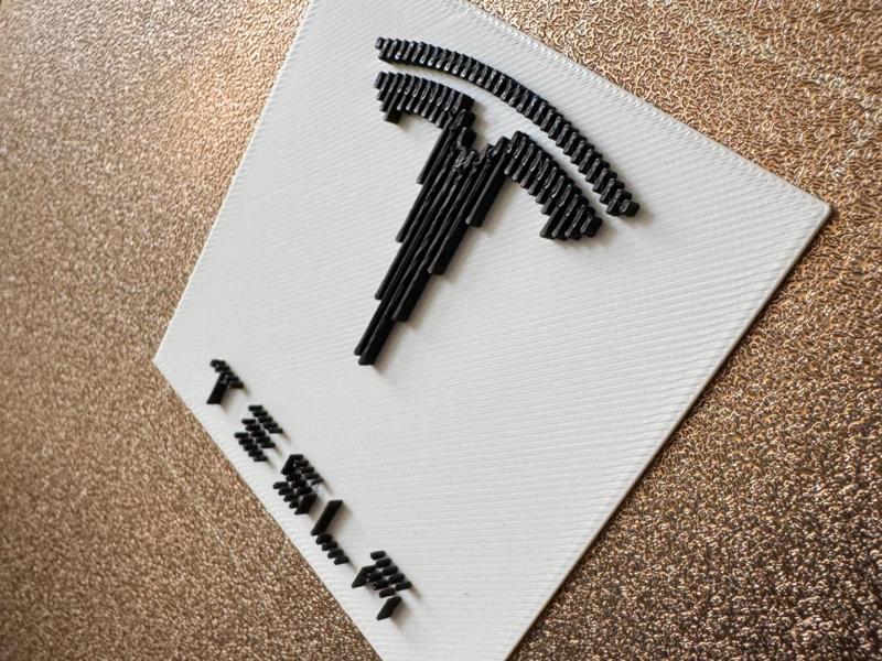 TESLA Sliced Layer Schicht Wallart