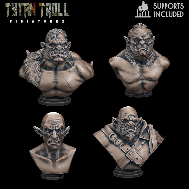 Orc Bust Pack [Pre-Supported]