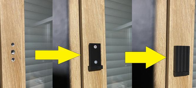 Door window cover child protection. Plug