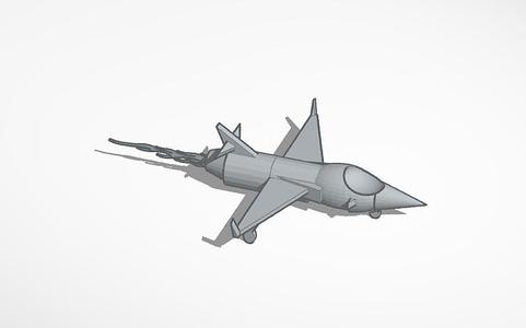 detailed jet plane