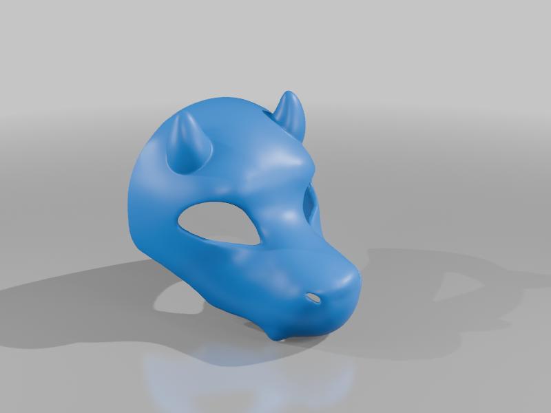 Horned Raptor Fursuit mask base