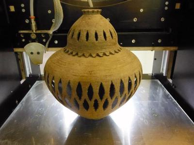 Wooden vase top