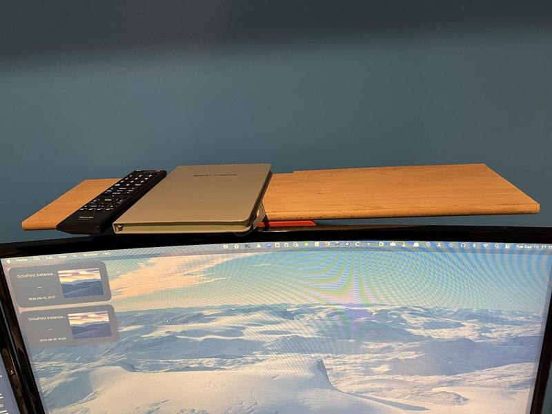 Over Monitor shelf bracket VESA Mount