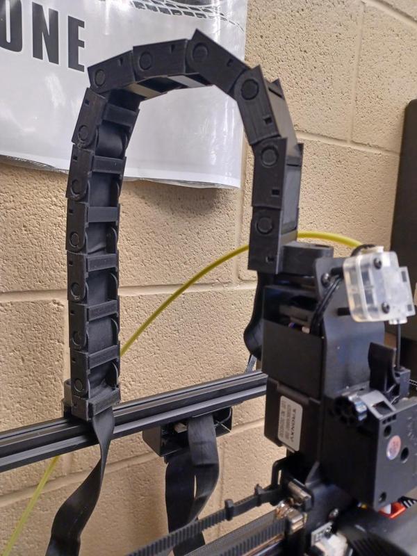 TronXY X5SA Direct Drive HotEnd Chain Cable Guide