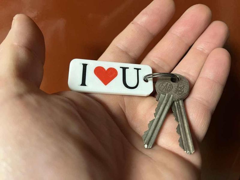 I love you keychain for Valentine's Day