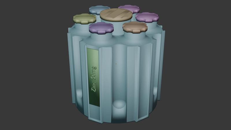 PillvolverCylinder - pill/supplement storage