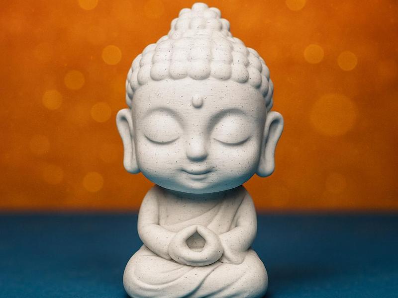 Cute Little Buddha - Praying Meditation Nirvana