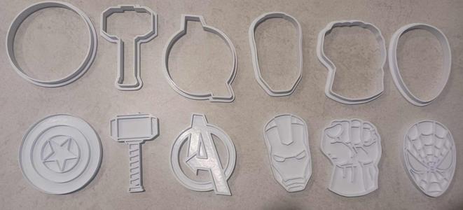 Avengers cookie cutters