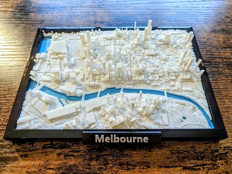 Melbourne Australia 3D Miniature