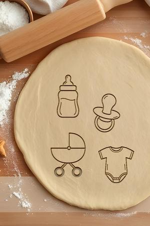 Baby Set Cookie Cutter, Biscuit Cutter