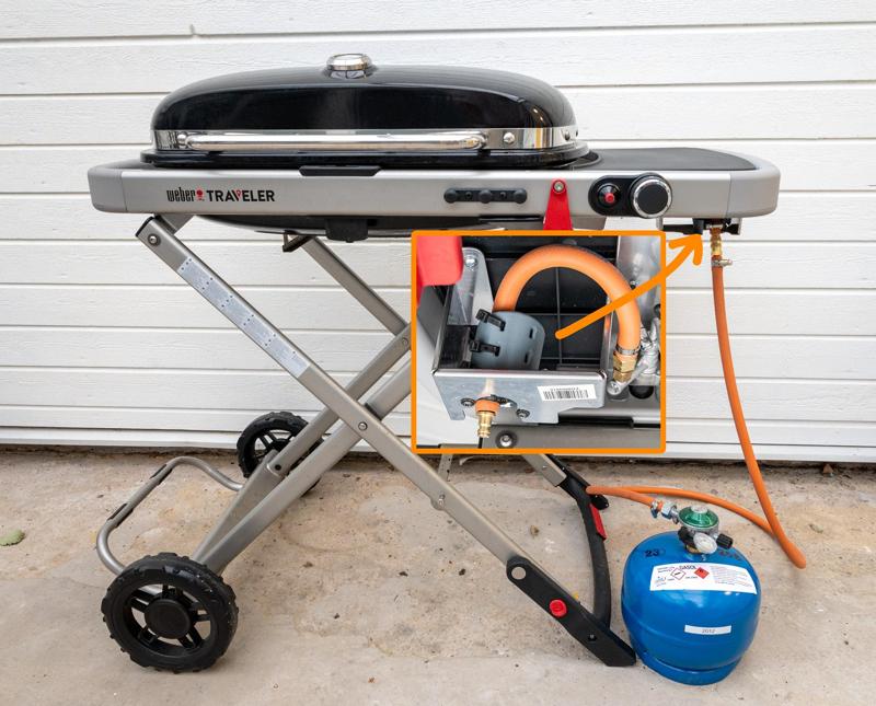 Weber Traveller tube bracket