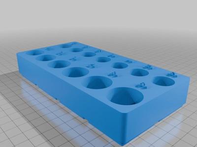 Gridfinity 3/8" Metric Socket Bin