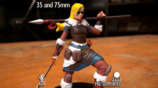 Barbarian Ranger Female Fighter Warrior