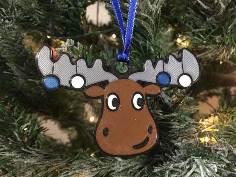 Christmas Moose Ornament -A'ishah