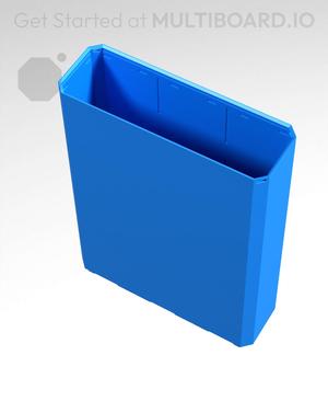 3x1x4 - Simple Walls - Standard Click-In Multibin Shell Extension