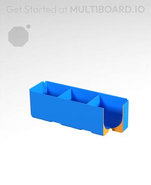 3x1x1 - Full Curved - Divided Bin - Multibin Insert