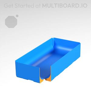 2x4x1 - Full Curved Bin - Multibin Insert