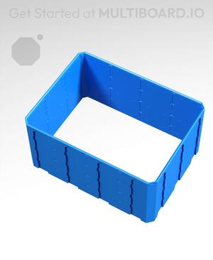 4x3x2 - Topped Multipoint Rail - Pop-In Multibin Shell Extension