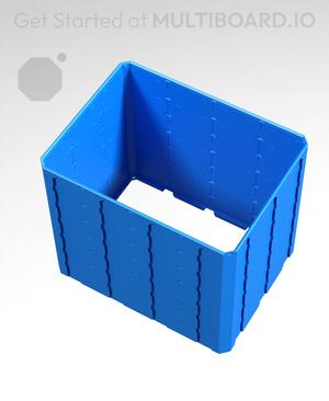 4x3x3.5 - Topped Multipoint Rail - Universal Click-In Multibin Shell Extension