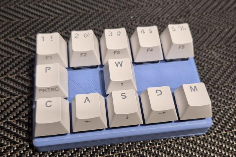 Yaesu keyboard FH-2 with mechanical PC keyboard switches