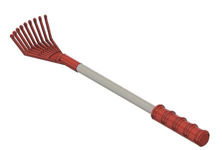 Mini rake with handle (back scratcher)