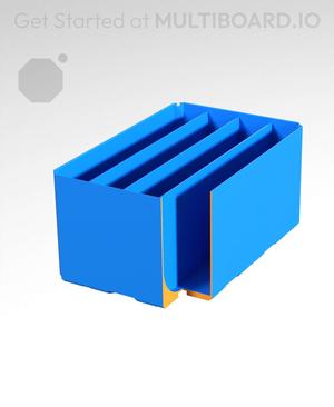 2x3x1.5 - Curved - Double Divided Bin - Multibin Insert