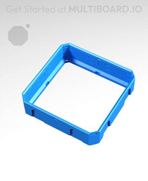 2x2x0.5 - Topped Multipoint Rail - Standard Click-In Multibin Shell Extension