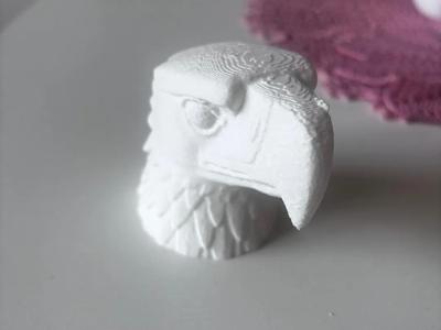 Eagle head sculpture