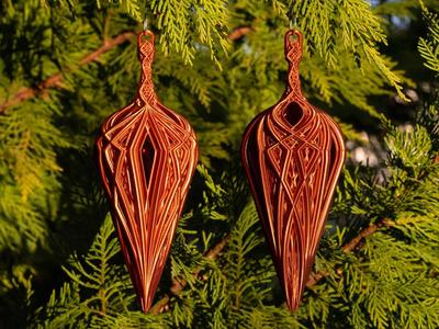 Kaleidoscope Teardrop Ornament