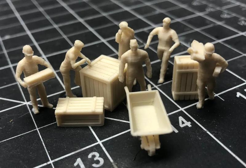 HO scale workers by Capitaine Bob STL