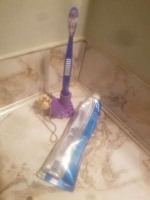 FHW Toothbrush holder with stopper slot