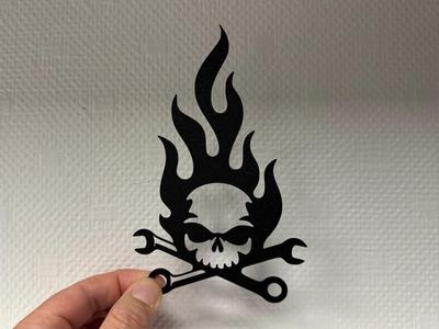 Decor Mechanic tools Skull