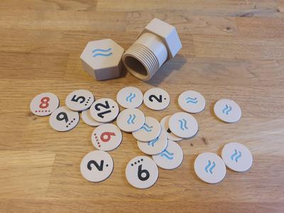 Catan Number Tokens - Seafarers Expansion + Box