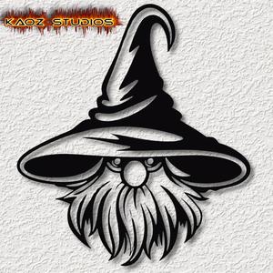 shy  warlock gnome wall art wizard wall decor fantasy wall decoration