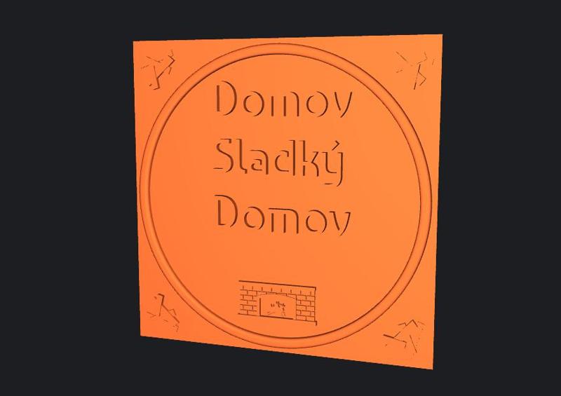 ownMade - Tile Sayings Domov Sladký Domov