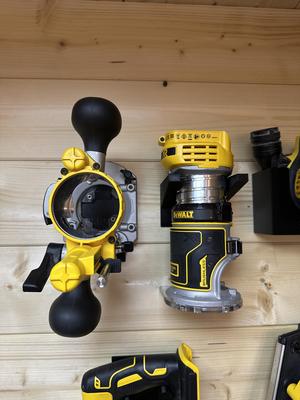 Dewalt DCW600 Trim Router Wall Holder + Plunge Router Accessory