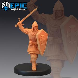 City Guard Sword & Shield / Armored Warrior / Castle Knight / Male Human