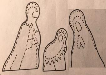 Nativity scene gingerbread cutter