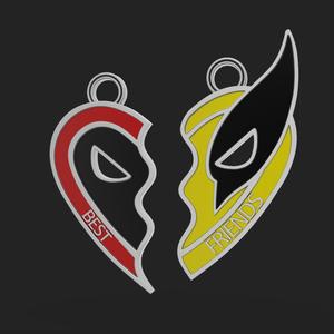Deadpool and Wolverine Pendant
