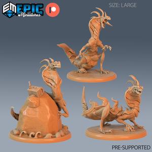 Cobra Lizard Set / Serpent Beast / Draconic Basilisk / Sand Snake / Dragonborn Reptile / Dragon Army